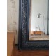 Miroir Louis Philippe noir et doré 60 x 48