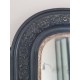 Miroir Louis Philippe noir et doré 60 x 48