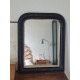 Miroir Louis Philippe noir et doré 60 x 48