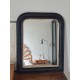 Miroir Louis Philippe noir et doré 60 x 48