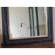 Miroir Louis Philippe noir et doré 60 x 48