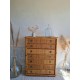 Commode en rotin circa années 70 - Dal Vera - Italie -vintage - 7 tiroirs