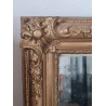 Miroir ancien doré rectangulaire avec moulures   103 x 68