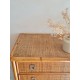 Commode en rotin circa années 70 - Dal Vera - Italie -vintage - 7 tiroirs