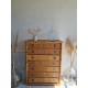 Commode en rotin circa années 70 - Dal Vera - Italie -vintage - 7 tiroirs