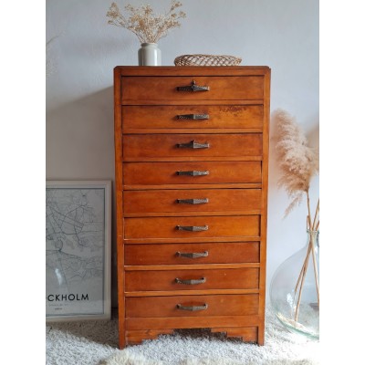 Semainier commode art déco vintage