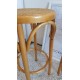 4 Tabourets cannés de bar style Thonet - bois clair