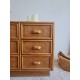 Commode en rotin circa années 60