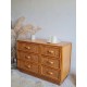 Commode en rotin circa années 60