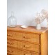 Commode en rotin vintage circa années 70