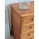 Commode en rotin vintage circa années 70