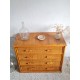 Commode en rotin vintage circa années 70