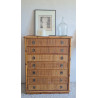 Commode en rotin DAL VERA circa 1960