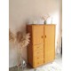 Petite armoire parisienne  en rotin vintage
