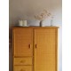 Petite armoire parisienne  en rotin vintage