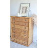 Commode en rotin DAL VERA circa 1960