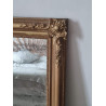 Miroir ancien doré rectangulaire avec moulures   103 x 68