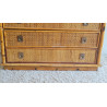 Commode en rotin DAL VERA circa 1960