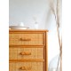 Commode en rotin vintage 4 tiroirs