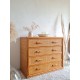 Commode en rotin vintage 4 tiroirs