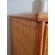Commode en rotin vintage 4 tiroirs