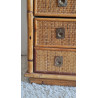 Commode en rotin DAL VERA circa 1960