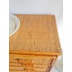 Commode en rotin vintage 4 tiroirs