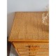 Commode en rotin vintage 4 tiroirs