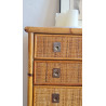 Commode en rotin DAL VERA circa 1960