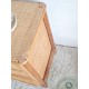 Petite commode rotin vintage circa années 70