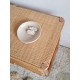 Petite commode rotin vintage circa années 70