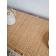 Petite commode rotin vintage circa années 70