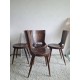 Suite de 4 chaises scandinave années 60