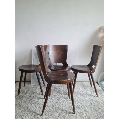 Suite de 4 chaises scandinave années 60