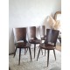 Suite de 4 chaises scandinave années 60