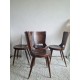 Suite de 4 chaises scandinave années 60