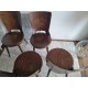 Suite de 4 chaises scandinave années 60