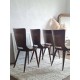Suite de 4 chaises scandinave années 60