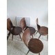 Suite de 4 chaises scandinave années 60