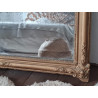 Miroir ancien doré rectangulaire avec moulures   103 x 68