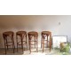 Tabourets de bar cannés style Thonet