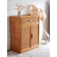 Commode en rotin vintage circa années 70