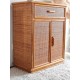 Commode en rotin vintage circa années 70