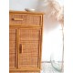 Commode en rotin vintage circa années 70