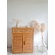 Commode en rotin vintage circa années 70