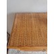 Commode en rotin vintage circa années 70