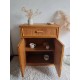 Commode en rotin vintage circa années 70