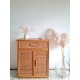 Commode en rotin vintage circa années 70