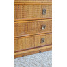 Commode en rotin DAL VERA circa 1960