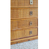 Commode en rotin DAL VERA circa 1960
